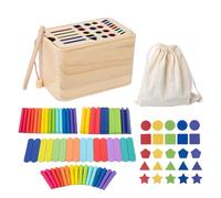 Giochi di smistamento del colore, giocattolo di smistamento di colori,Imparare i giochi di abbinamento sensoriale | Game di abbinamento a forma di colore in legno per le ragazze dei ragazzi per ragazz