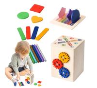 Giochi di smistamento del colore, giocattolo di smistamento di colori,Imparare i giochi di abbinamento sensoriale | Store di forma educativa del colore educativo in legno per bambini di età compresa t