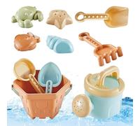 Giochi di Spiaggia e Sabbia - Annaffiatoio Secchio Pala 10 Pezzi - Set Giochi di Sabbia per i Bambini,Per bambini 3 Anni in su - Spiaggia, Piscina, Lago