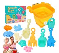 Giochi di Spiaggia per Bambini, Giocattoli di Sabbia da Viaggio - Giochi di Sabbia dei Cartoni Animati per all'aperto | Playset di Caldo, Accessori da Viaggio Carini per Giocare, intrattenimento