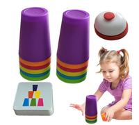 Giochi di tazza di impilamento per bambini - Giochi di coppa di impilamento pedagogico | Il gioco di apprendimento della Coppa Quick Cup indossabile per le capacità motorie e il coordinamento occhio-m