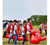 Giochi di Team Building Giochi di Giornata sul Campo Giochi di Squadra All'aperto Giocattoli Gonfiabili, Gioco di Corsa sul Prato Adatto per Multiplayer, attività di Team Bu, 9 Seats/L-6m