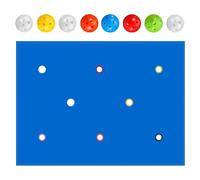 Giochi di Team Building Telo con Buchi e 8 Palline | Giochi di Gruppo per uso in Casa, Scuola, Esterni, Cortile, Spiaggia, , Ricreativo, Feste e Riunioni Familiari
