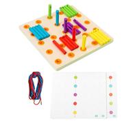 Giochi di Threading educativo - Accessori per Bambini, Ornamenti per Le abilità motorie educative | Giocattoli sensoriali Divertenti, Forniture di attività Colorate per Migliorare Il coordinamento