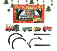 Giochi di Treni per Bambini, Giocattolo del Treno di Natale, Treni di Natale per bambini con binari, Treno Modello decorativo, Treno elettrico di Natale, Giochi di Treni Sotto l'albero di Natale per