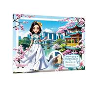 Giochi di Vestire - Adesivi Magnetici Bamboline Principessa,Giochi Educativi Decorativi per Bambine Regali Viaggio Scuola Festa Compleanno Natale