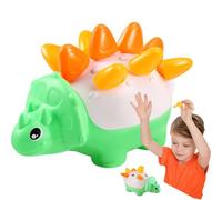 Giochi Dinosauri,Giocattolo Educativo Con Classificazione Impilamento E Riconoscimento Colori | Attività Prescolastiche con Gioco di Motricità Fine per Divertimento in Casa e All’Aperto, Ideale per