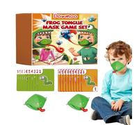 Giochi divertenti,Gioco con la lingua fuori - Giocattolo scherzo con carta di copertura del viso di rana - Giocattoli a forma di rana con la lingua, gioco di battaglia interattivo genitore-figlio, gio