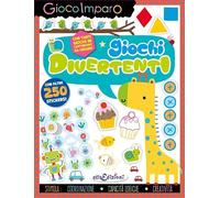 Giochi divertenti. Gioco imparo. Con giochi in cartoncino. Con 250 Adesivi