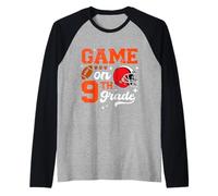 Giochi Divertenti sul Calcio della Nona elementare Primo Giorno di Scuola Maglia con Maniche Raglan