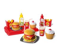 Giochi Ecoiffier - 2623 - Set Hamburger per bambini - Imitazioni di cibo - 32 pezzi - A partire da 18 mesi - Origine Francia Garantita