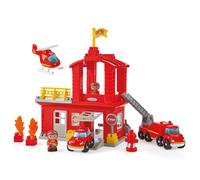 Giochi Ecoiffier - 2980 - Caserma dei Pompieri - Abrick - Gioco di Costruzione per Bambini - A partire da 18 Mesi - Origine Francia Garantita