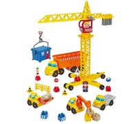 Giochi Ecoiffier - 2999 - Lavori pubblici + gru - Abrick - Gioco di costruzione per bambini - Da 36 mesi - Origine Francia garantita
