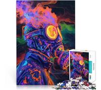 Giochi educativi Decorazione della casa Maschera antigas traboccante puzzle 2000 pezzi per adulti 70x100cm Decorazione d'arte per la casa