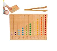 Giochi Educativi di Conteggio, Apprendimento Prescolastico Educativo in Legno, Giocattoli E Materiali Matematici per età Prescolare, Adatto A Casa Scuola Asilo Aula Viaggio Natale Compleanno Vacanza