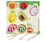 Giochi Educativi di Ordinamento Alimenti per Bambini - Educativo Interattivo in Legno Sicuro per Sviluppo Abilità - Giocattoli Sensoriali Per Classificazione A Colori Della Frutta - per Bambini e Bamb