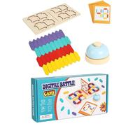 Giochi Educativi in Legno per Bambini - Gioco A Numerica - Puzzle A Di Abbinamento - per Aula, Scrivania, Attività per l'Asilo, come Regalo per la Calza Natalizia e per il Natale