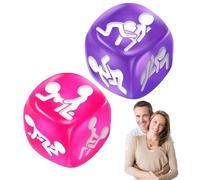 Giochi Erotiici Coppie, 2 pezzo Dadi di Coppia, Gioco Giocattolo Regalo Anniversario, Idee Per Serate Romantiche E Party Intimi Di Coppia