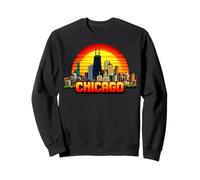 Giochi in Stile Arcade retrò a 8 Bit di Chicago Anni '80 Felpa