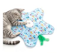 Giochi Interattivi per Gatti, Gioco Gatto Ricaricabile via Usb con Canto Degli Uccellini, Giochi per Gatti Elettrico con 3 Modalità, Gioco Interattivo Gatto per Gatti Domestici, Gattini e Gatti Adult