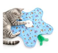 Giochi Interattivi per Gatti, Gioco Gatto Ricaricabile via Usb con Canto Degli Uccellini, Giochi per Gatti Elettrico con 3 Modalità, Gioco Interattivo Gatto pe Gattini e Gatti Adult,Modello topo