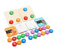 Giochi matematici per asilo nido, set di apprendimento in legno per la sottrazione, giocattolo educativo per conteggio dei numeri, attività di abilità motorie, gioco educativo per bambini, ragazze e