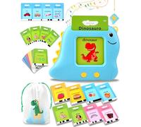 Giochi Montessori 2 anni, 510 Parole Flash Cards Bilingui Italiano/Inglese per Imparare a Parlare 2-6 Anni, con Animali, Colori, Numeri, Gioco Prescolare per Sviluppo del Linguaggio-Blu