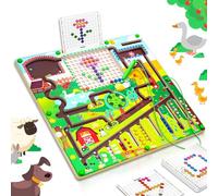 Giochi Montessori 3 4 5 6 Anni, Labirinto Magnetico Bambini di Numeri Colore, Imparare i Colori Gioco di Conteggio Ordinamento, Motricità Fine Giochi Educativ, Regalo per Ragazze Ragazzi