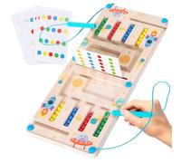 Giochi Montessori 3 4 5 6 Anni, Labirinto Magnetico Bambini, Imparare i Colori Gioco di Conteggio Ordinamento, Palline Magnetiche Colorate, Regali di Giocattoli Educativi per Ragazze e Ragazzi