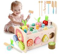 Giochi Montessori Bambini 1 Anno 9 in 1 Cubo Multiattivita Legno Bambi