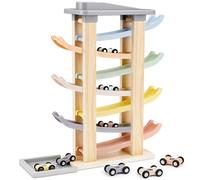 GIOCHI MONTESSORI IN LEGNO PER BAMBINI 1-2 ANNI - PISTE MACCHININE CARS