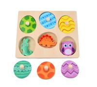 Giochi Montessori in Legno per Bambini 3-6 Anni - Puzzle Animali Interattivo con Uovo di - Giocattolo Educativo per Sviluppo Motorio, Bambini Maschio e Bambina
