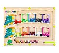 Giochi Montessori Magnetici,Labirinto Magnetico Colori e Numeri Giocattoli Gioco di smistamento Magnetico dei Colori Labirinto di conteggio Lavagna Magnetica, Educativi Giocattoli Regalo per 3 4 5 6