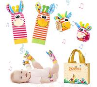 Giochi Neonato Sonagli Sensoriali per Bambini Calzini da Polso Simpatici