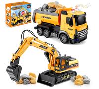 GIOCHI PER BAMBINI RUSPA ESCAVATORE CAMION GIOCATTOLI 3-8 ANNI DIVERTIMENTO EDUC