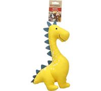 giochi per cani - dinosauro Stedi giallo - tessuto resistente con squeaker - gioco per cani - 9,5x20x32cm