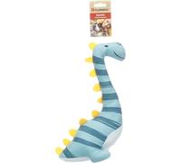 giochi per cani - dinosauro Stedo blu - tessuto resistente con squeaker - gioco interattivo per cani - 11x23,5x32cm