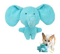 Giochi per cani, Peluche per cani, Giochi per Cani di Piccola e Media Taglia, cigolante, di peluche, masticabile e interattivo per cuccioli di elefante blu, per Cani di piccola, media e grande taglia