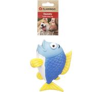 giochi per cani - pesce Anais blu - lattice resistente con squeaker - gioco interattivo per cani - 5,5x14,4x12,5cm