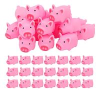 Giochi per il Bagnetto,25 Pz Giocattoli da Bagno Maialino di Gomma, Maialino Squeaky Mini Maialino Giocattoli Vasca da Bagno,Simpatici Giocattoli Bagnettoper Bambini Vasca da Bagno o Piscina(4.7x3cm)