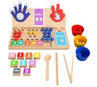 Giochi per imparare a contare - Gioco di abbinamento con clip - Gioco di conteggio e ordinamento dei colori - Per l'apprendimento della matematica per bambini, prescolare, asilo, aula, e abilità motor