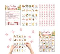 Giochi per le Feste di Pasqua per i Bambini | 24 Pezzi Intrattenimento per Gruppi da Tavolo - Giochi Interattivi Per Celebrazioni Festive | Adatto a Bambini, Scuola, Aula, Occasioni Festive, Sociali,