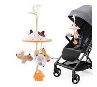 Giochi per Passeggino per - Giocattoli Sospesi per Bambini Piccoli con Musica per Seggiolini Auto,Accessori per Attaccare al Passeggino, Compagno di Viaggio per Bambini, Ragazze e Ragazzi