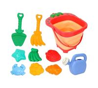 Giochi per Sabbia - Secchiello Pieghevole Con Paletta e Accessori | Set di Giocattoli per Giochi di Scavo Bambini da Esterno Giardino Piscina Estate