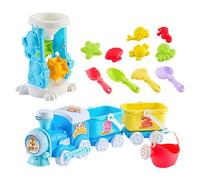 Giochi per Sabbiera,15 Pezzi Kit per la Sabbiera - Giocattoli per la Spiaggia - Per cortile, giardino, lago, piscina, viaggi all'aria aperta, bambini e le bambine di età 1 anno e oltre