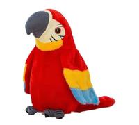 Giochi per uccelli per bambini - ripetizioni di pappagalli che parlano | Birding Bird con sbattendo | Push Buddy Parrot Children | Pesti di peluche realistici per bambini animali domestici Play sc
