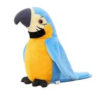 Giochi per uccelli per bambini - ripetizioni di pappagalli che parlano | Birding Bird con sbattendo | Push Buddy Parrot Children | Pesti di peluche realistici per bambini animali domestici Play sc