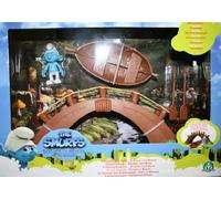 Giochi Preziosi 29101 Set puffi - Villaggio con Ponte, Barca e Personaggio