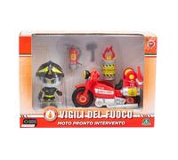 Giochi Preziosi Vigili Del Fuoco-Moto Dei Vigili Del Fuoco A Ruota Libera Con Livrea Originale E Pompiere Da 7 Cm Articolato.Include Accessori Da Equipaggiamento. Per Bambini A Partire Dai 4 Anni