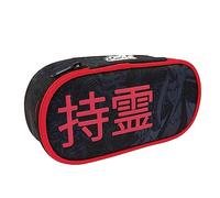 Giochi Preziosi - Astuccio ovale Shaman King - portapenne per per la Scuola con tasca interna, per Cancelleria,formato 22 x 6 x 14 cm